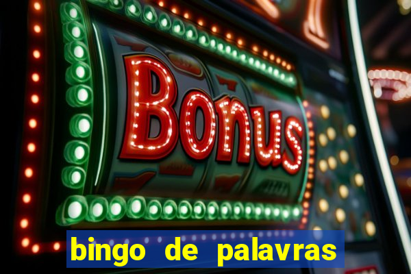 bingo de palavras cha de bebe